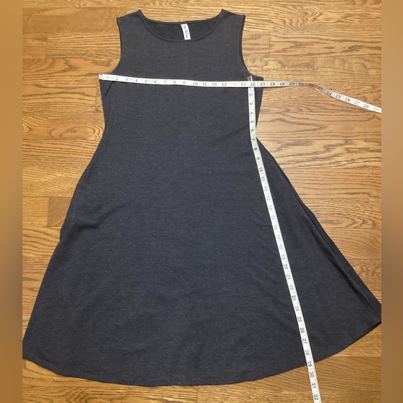 Zenana sleeveless tank dress. Charcoal gray. Size Small - Picture 8 of 10